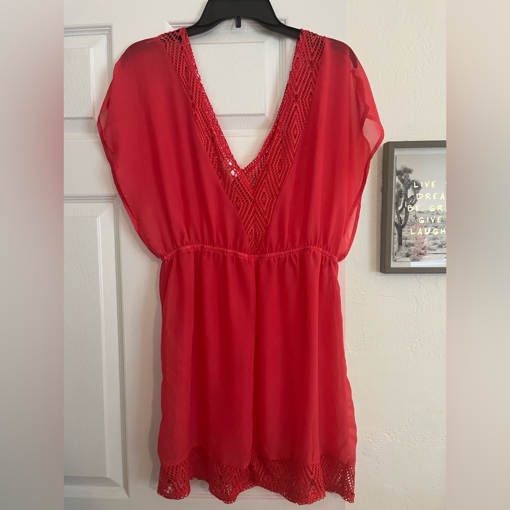 Pink (Coral) Swim Suit Coverup
